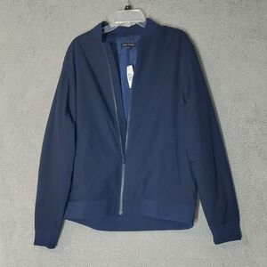 Banana Republic Men's Deep Blue Bomber Jacket Size L